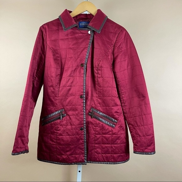 Pendleton Large Camas Quilted Jacket Classic Barn Cabin Chic Classy - Picture 2 of 14